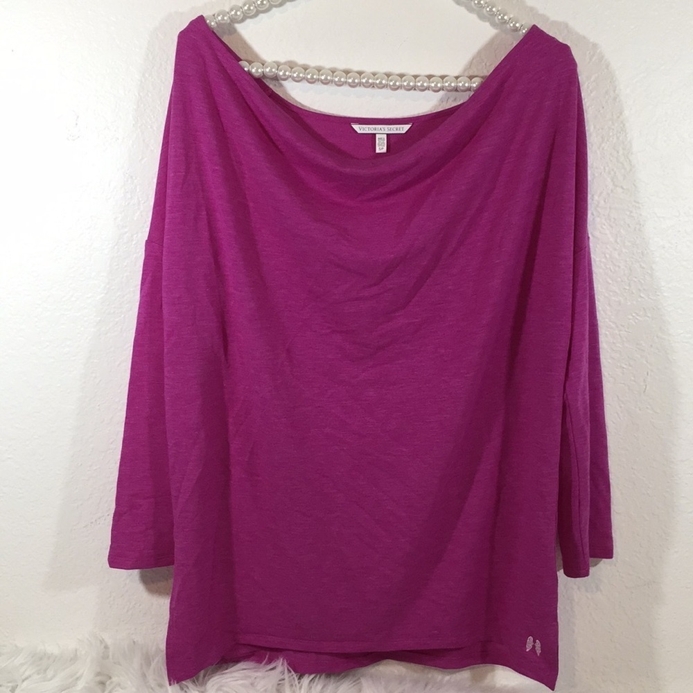 Victoria’s Secret Purple Shirt Short Sleeves Small